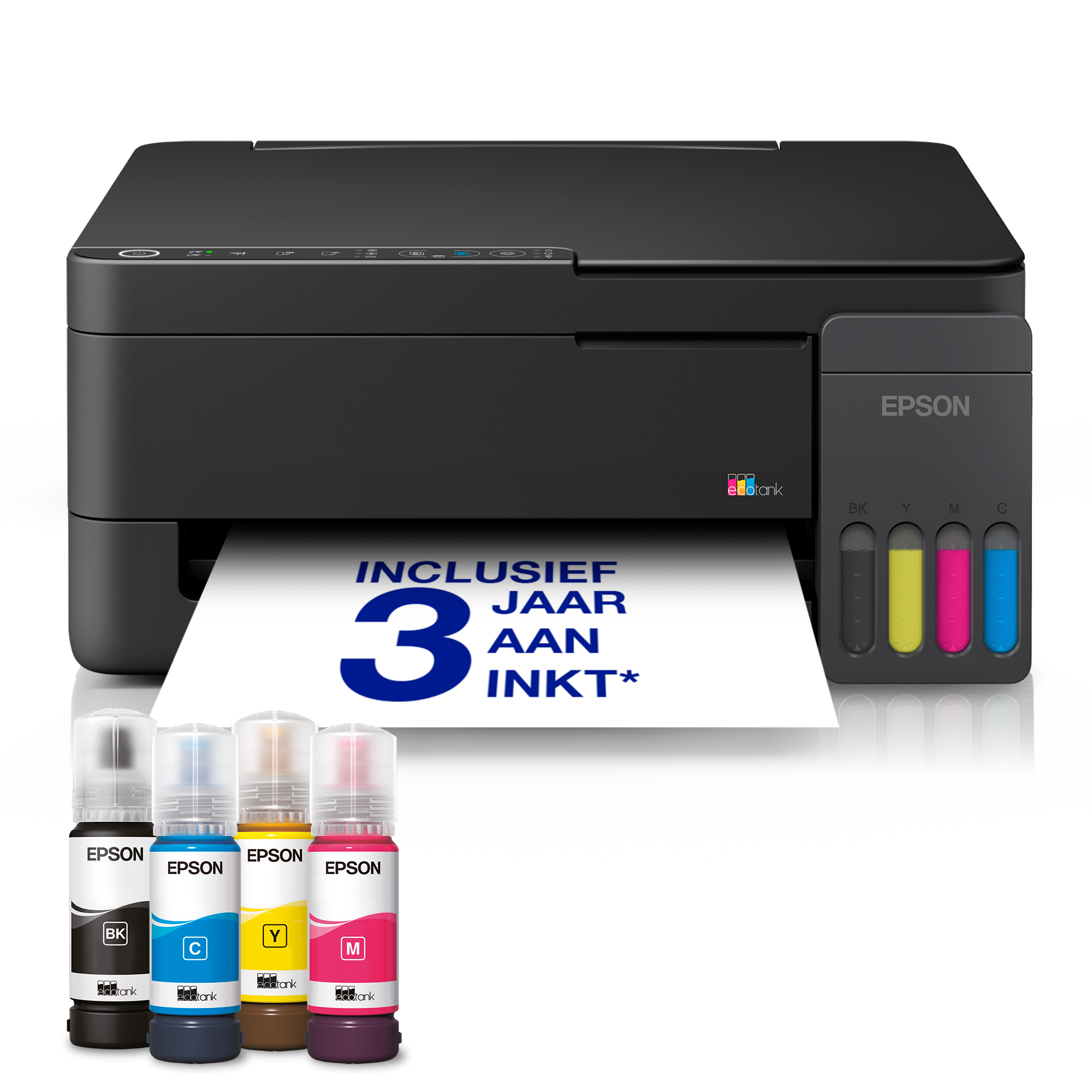 EcoTank ET-2910 multifunctionele A4 Wi-Fi en AirPrint-printer met inkttank, inclusief tot wel 3 jaar aan inkt