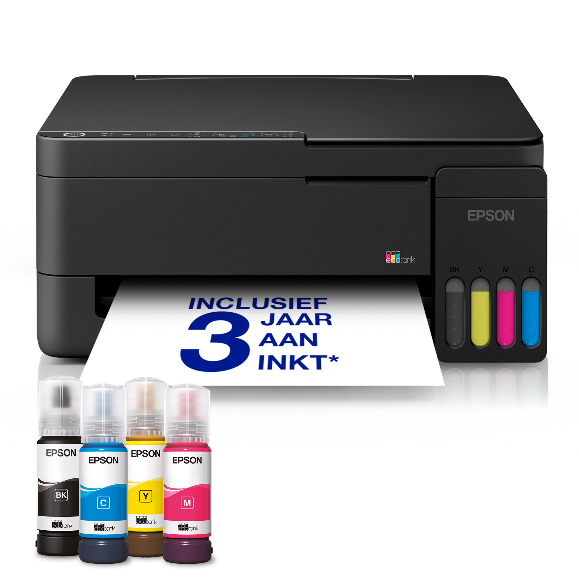 EcoTank ET-2911 multifunctionele A4 Wi-Fi en AirPrint-printer met inkttank, inclusief tot wel 3 jaar aan inkt