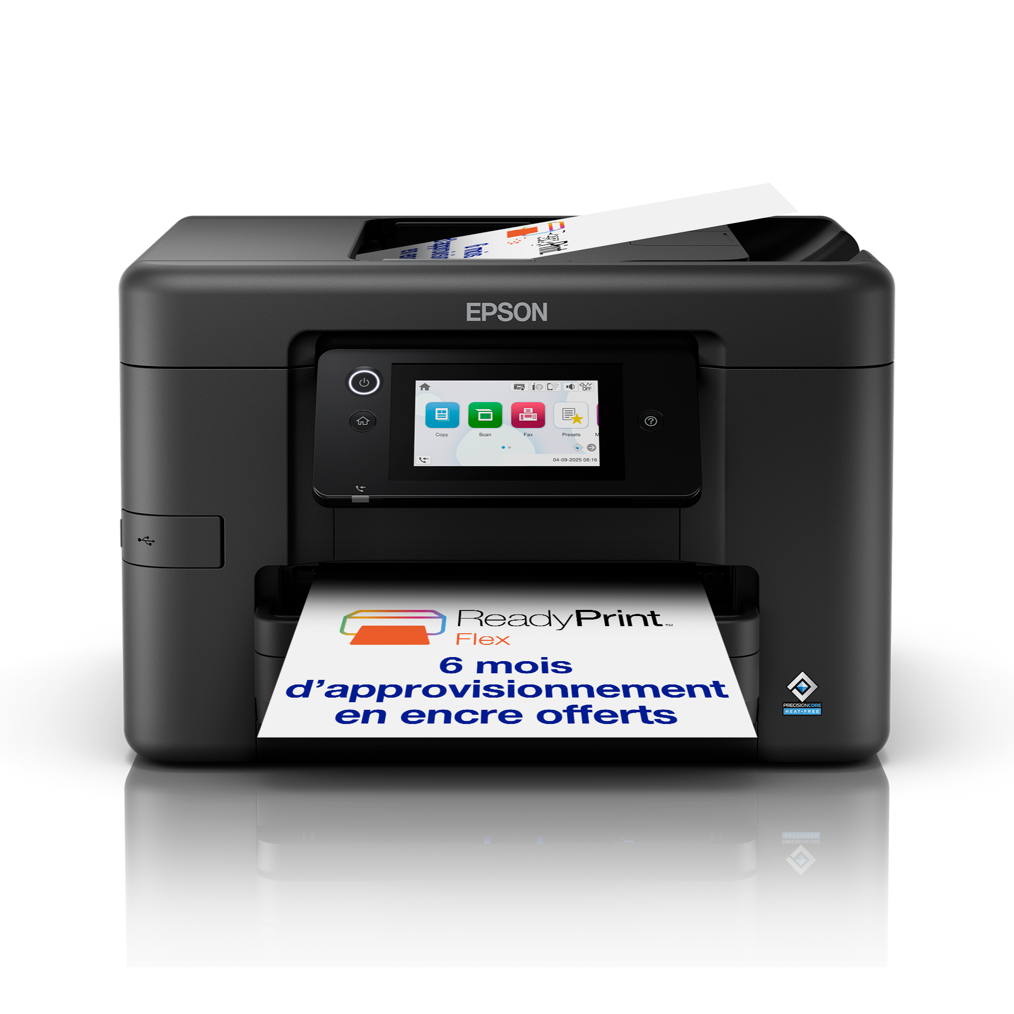 Solution d’impression Jet d’Encre A4 sans fil WorkForce Pro WF-4920 et 6 mois d’approvisionnement en encre offerts avec l’abonnement à ReadyPrint*
