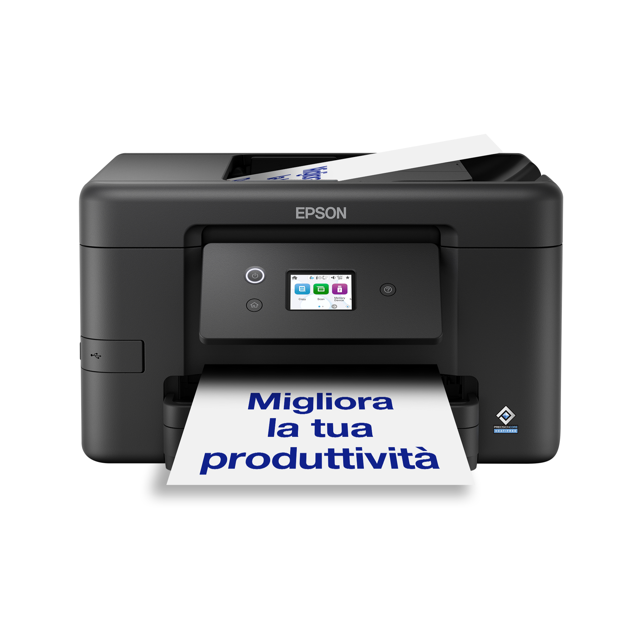 Stampante inkjet wireless multifunzione A4 WorkForce Pro WF-3925 con inchiostro gratuito per 6 mesi e abbonamento ReadyPrint*
