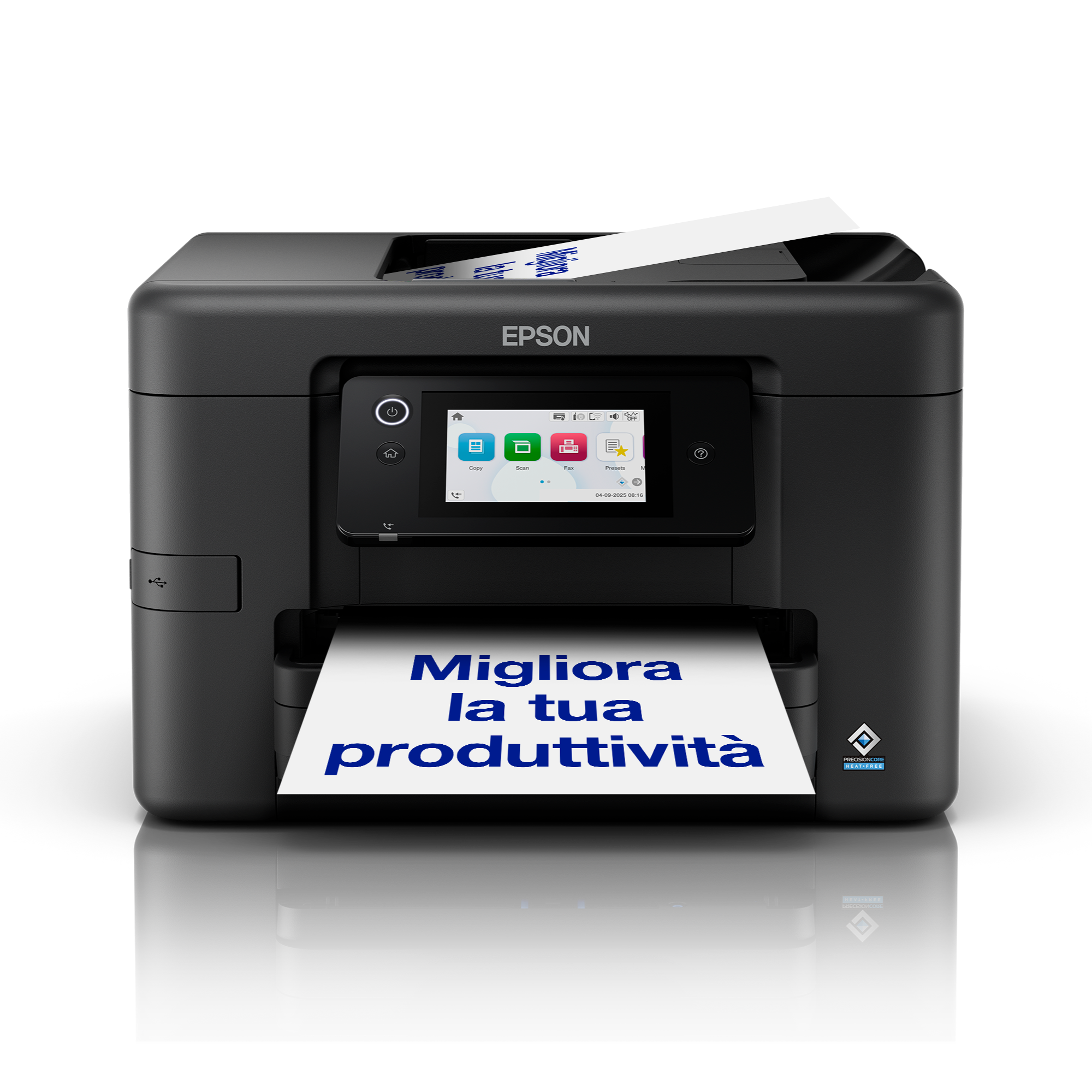 Stampante inkjet wireless multifunzione A4 WorkForce Pro WF-4920 con inchiostro gratuito per 6 mesi e abbonamento ReadyPrint*