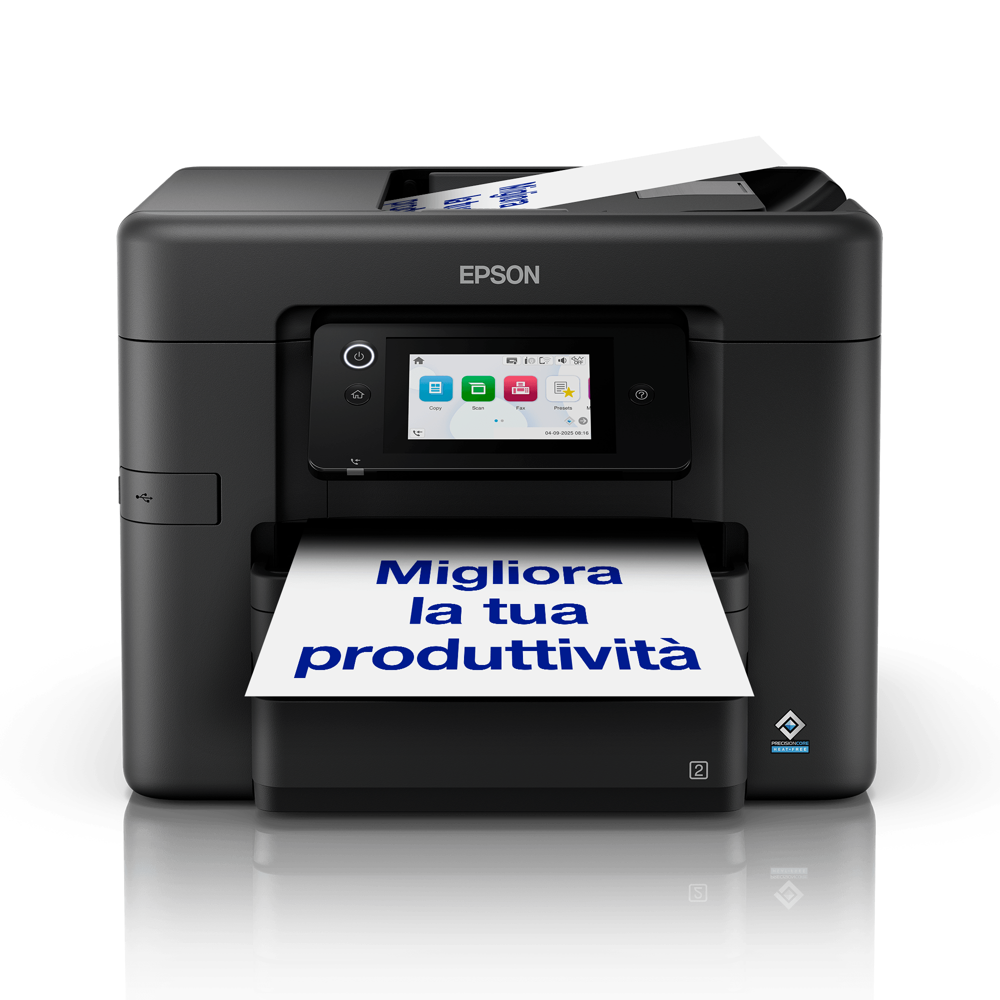 Stampante inkjet wireless multifunzione A4 WorkForce Pro WF-4930 con inchiostro gratuito per 6 mesi e abbonamento ReadyPrint*