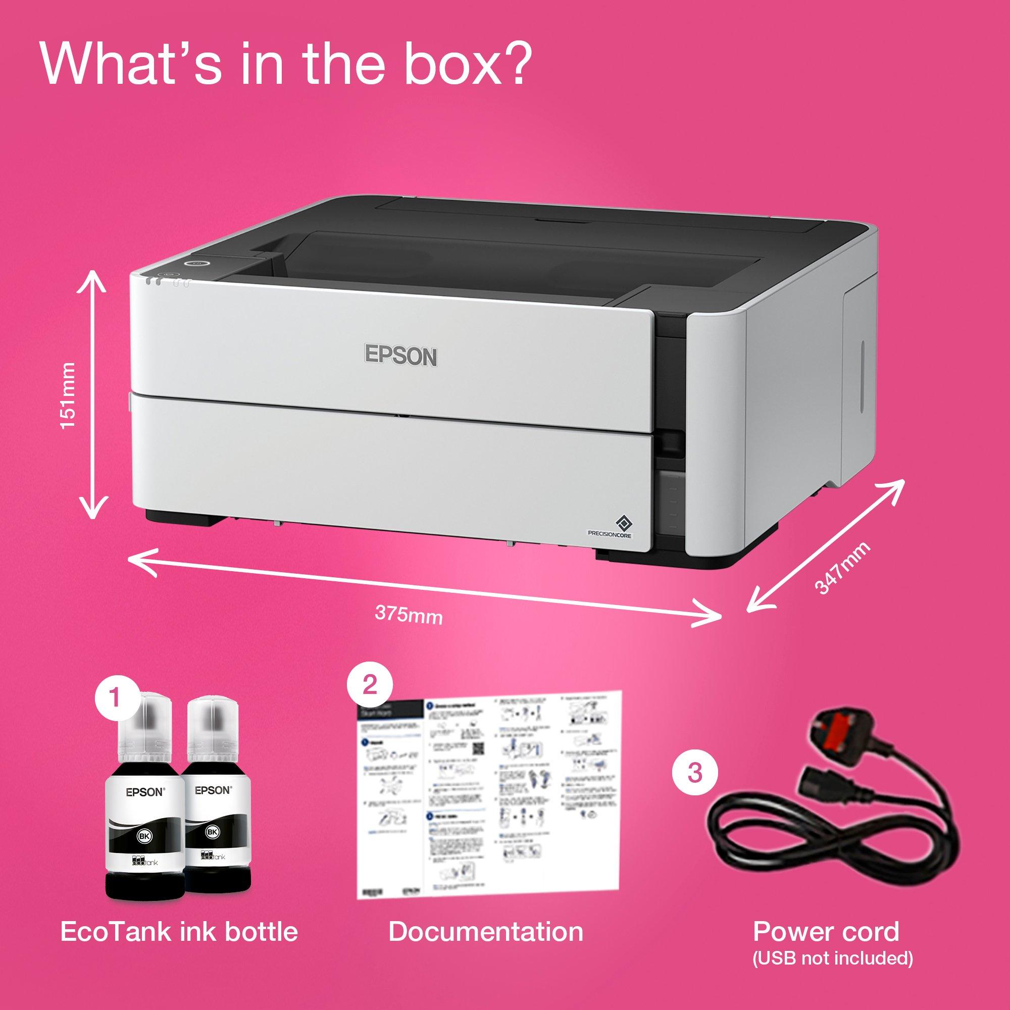 EcoTank ET-M1180 whats in the box