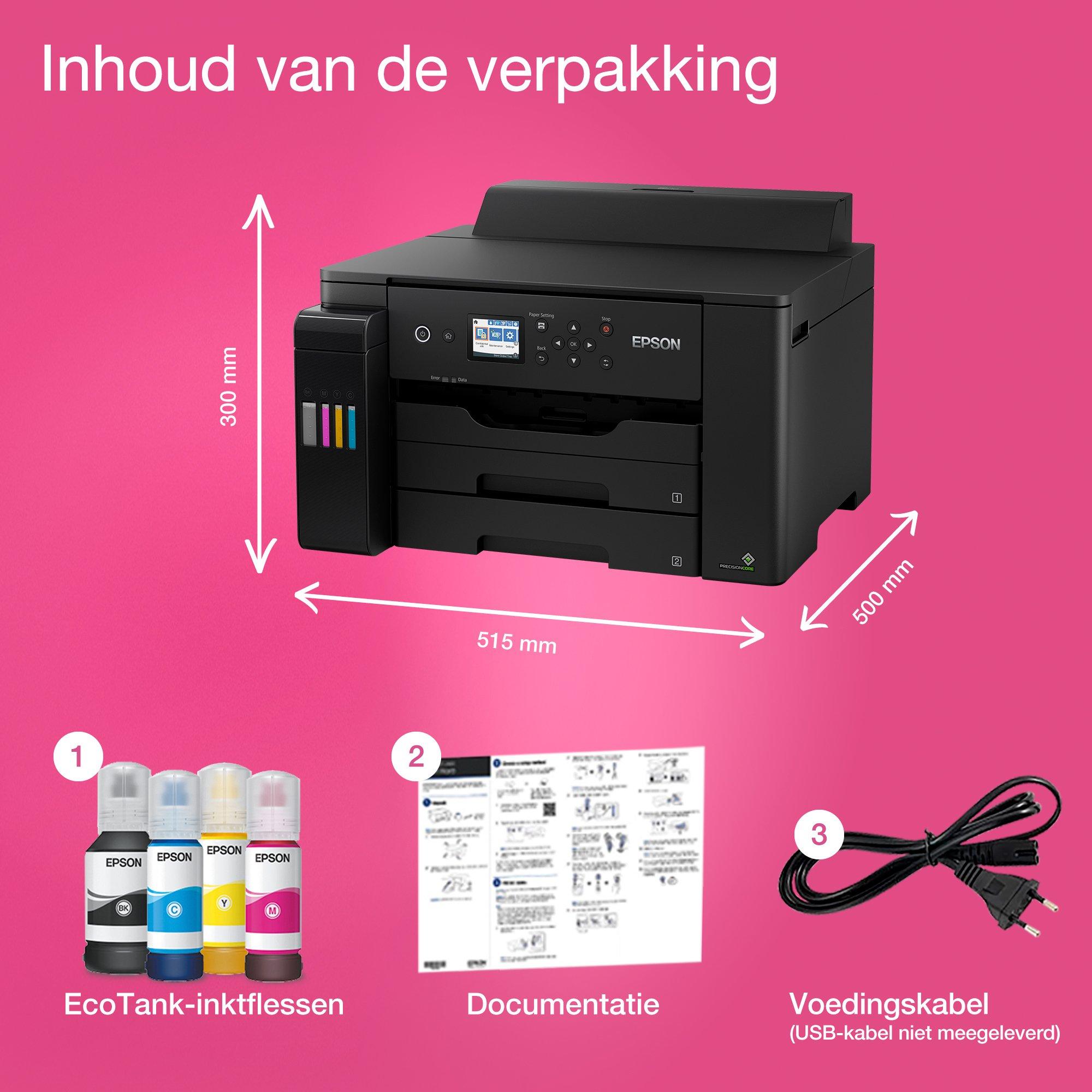 EcoTank ET-16150 A3+ Wi-Fi-printer met inkttank whats in the box