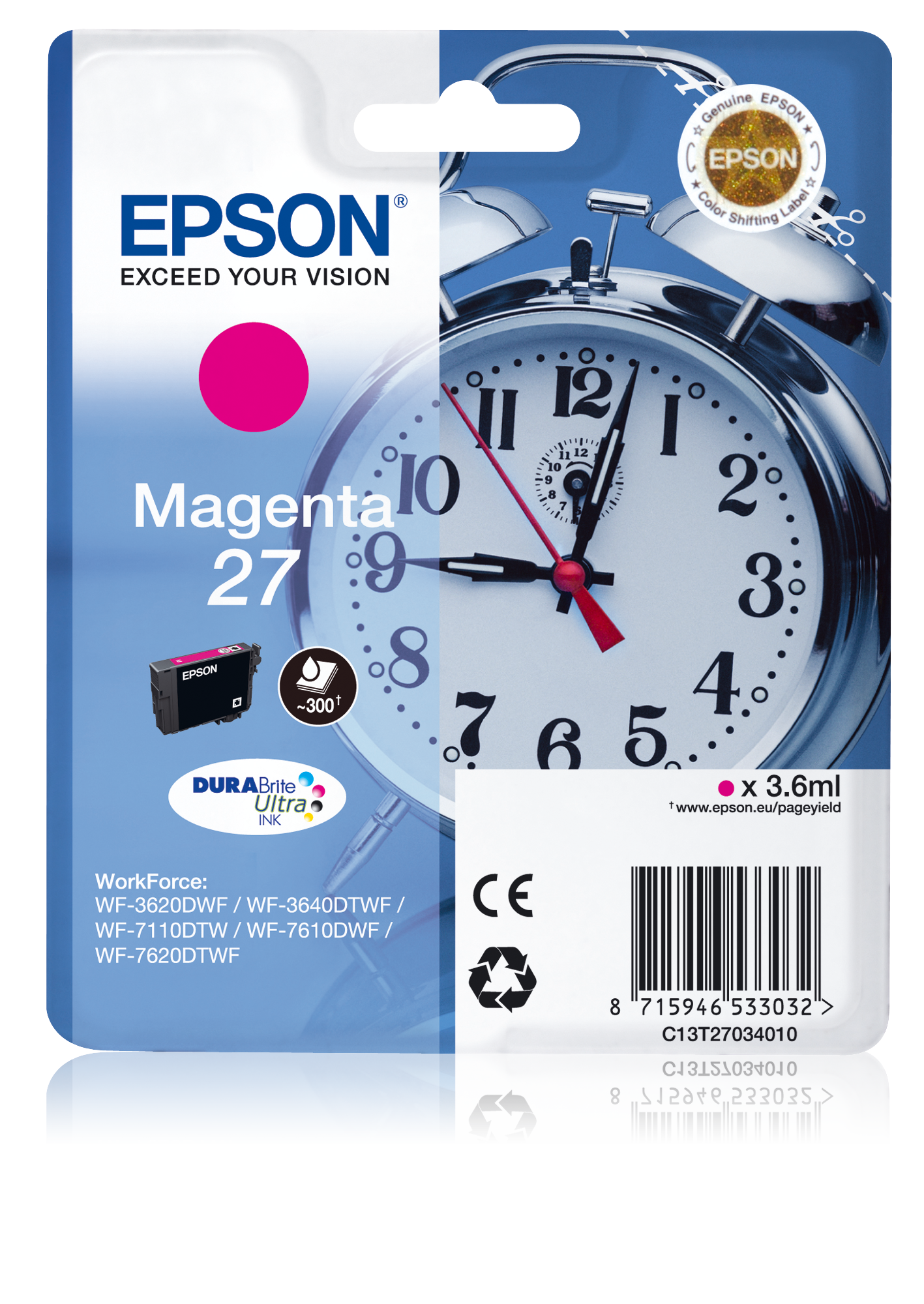 Singlepack Magenta 27 DURABrite Ultra Ink