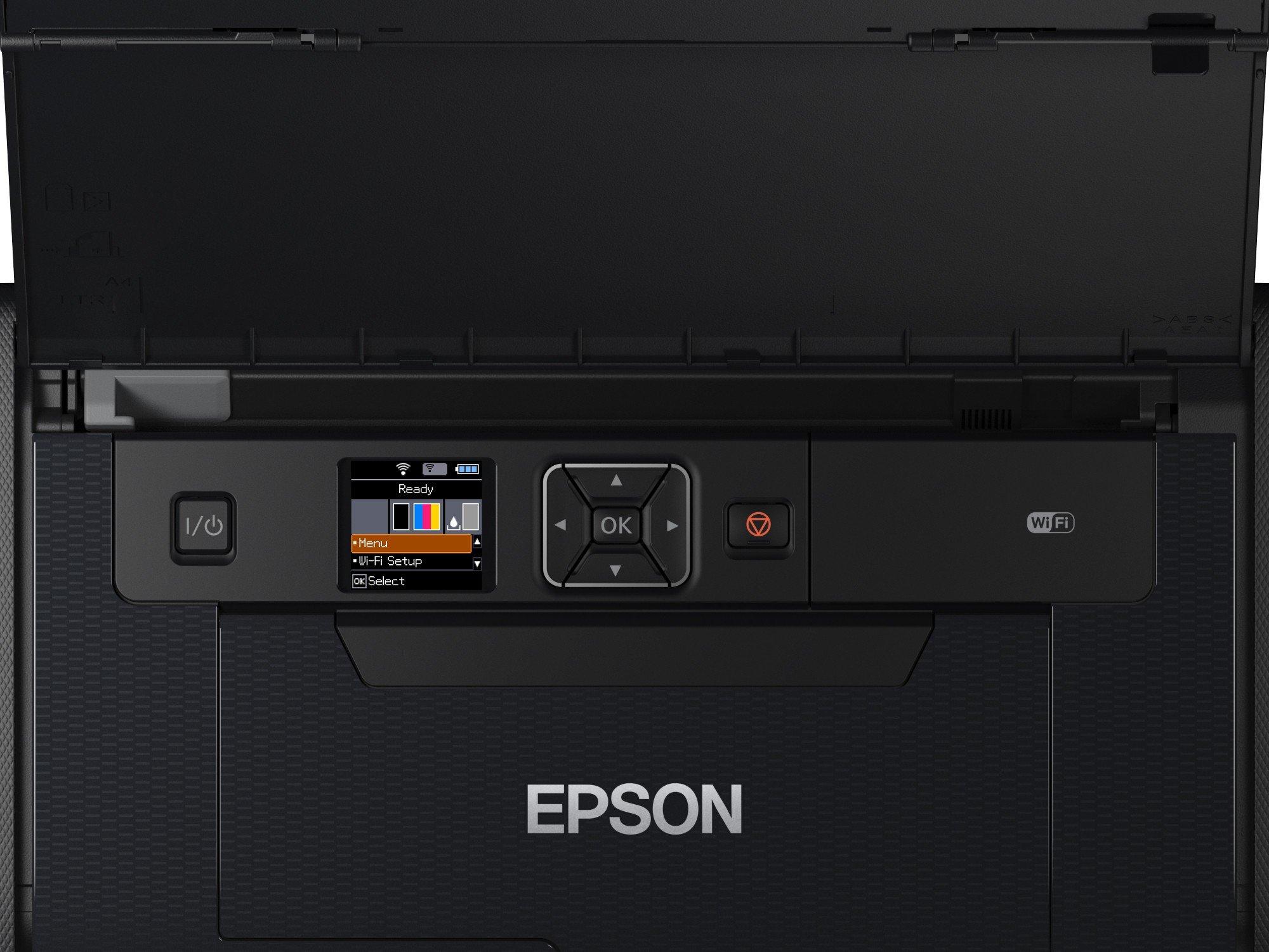 EPSON IMPRESORA MÓVIL WORKFORCE WF-100, INALÁMBRICO, COLOR, A4, USB 2.0,  NEGRO C11CE05302