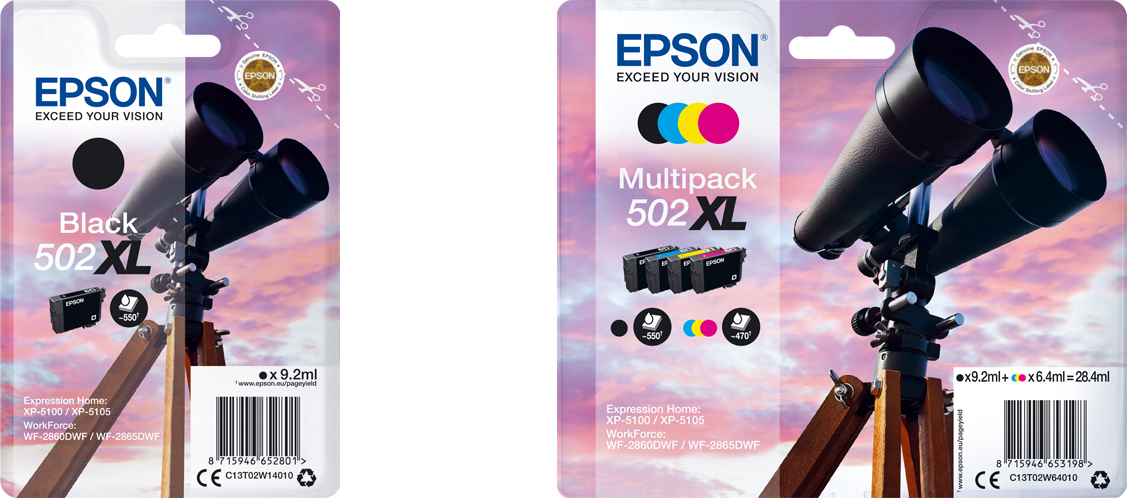 Cartucce di inchiostro originali Epson Binocolo 502 (Binocolo Inks)