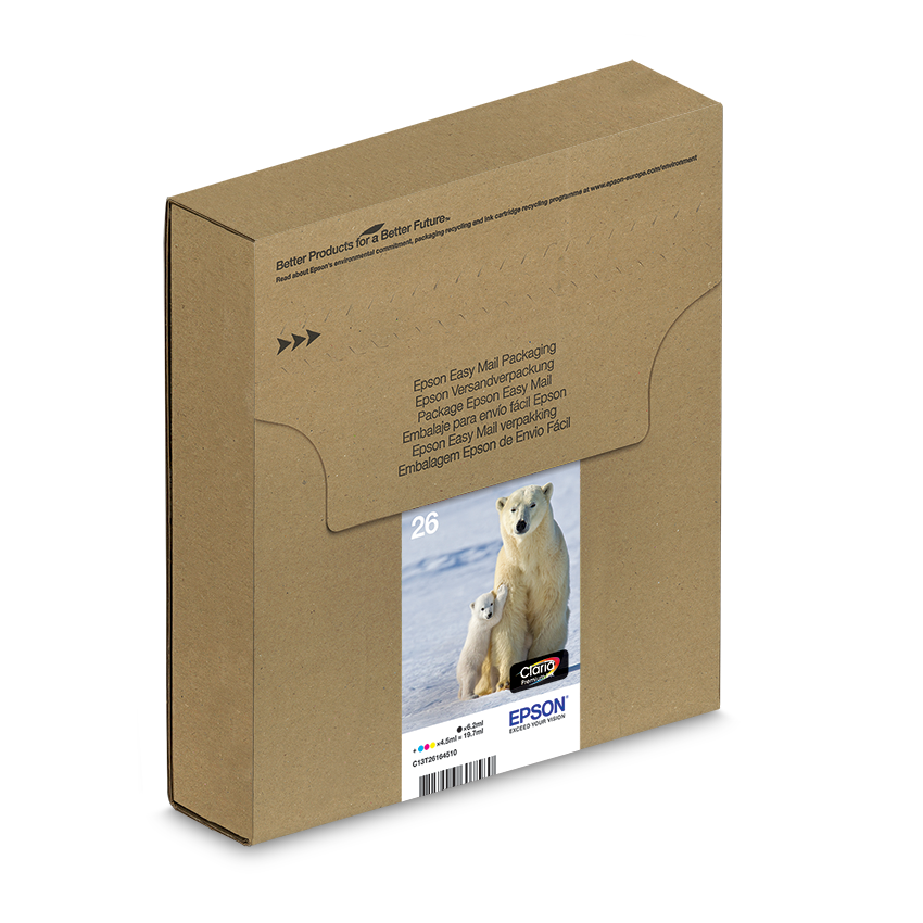 Epson EasyMail Tinte | & 26 Papier Eisbär | Farben 4 Claria Deutschland | Produkte Tinte Tintenpatronen Multipack | Premium