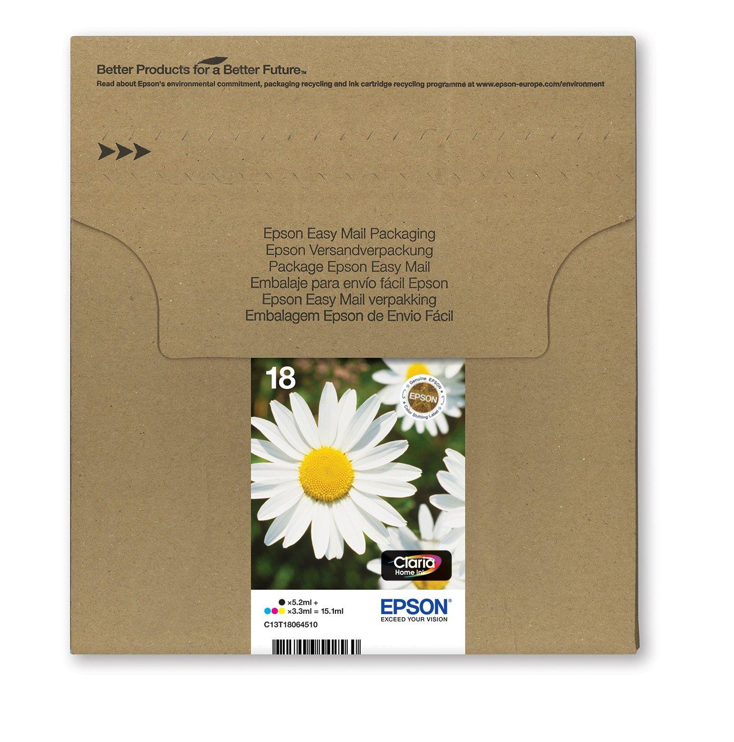 Claria | 18 4 Farben Papier Tintenpatronen & EasyMail Epson Österreich Home Tinte Tinte Multipack | Gänseblume | Produkte |
