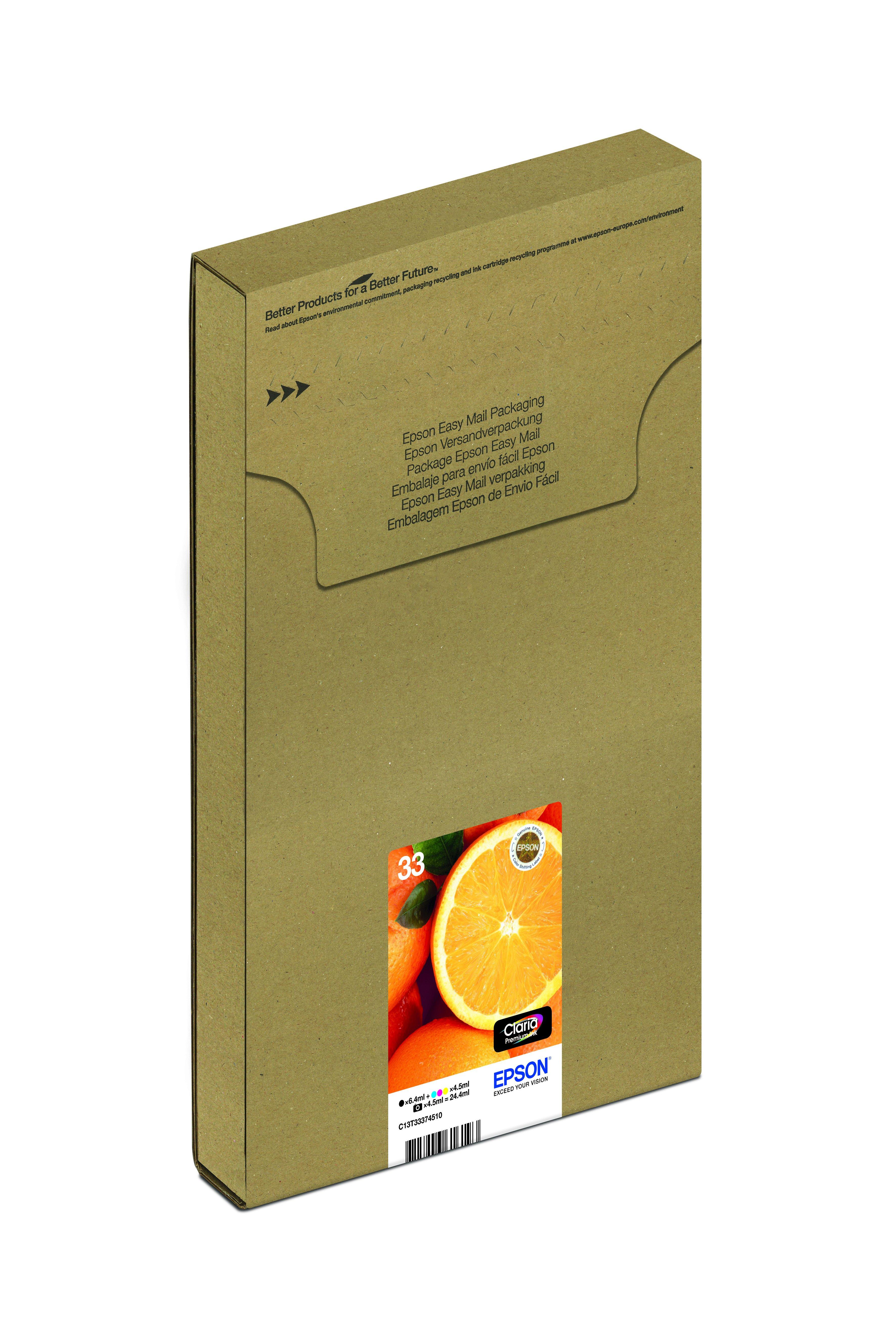 Pack de 5 Cartouches T3357 33XL compatibles Epson série Orange