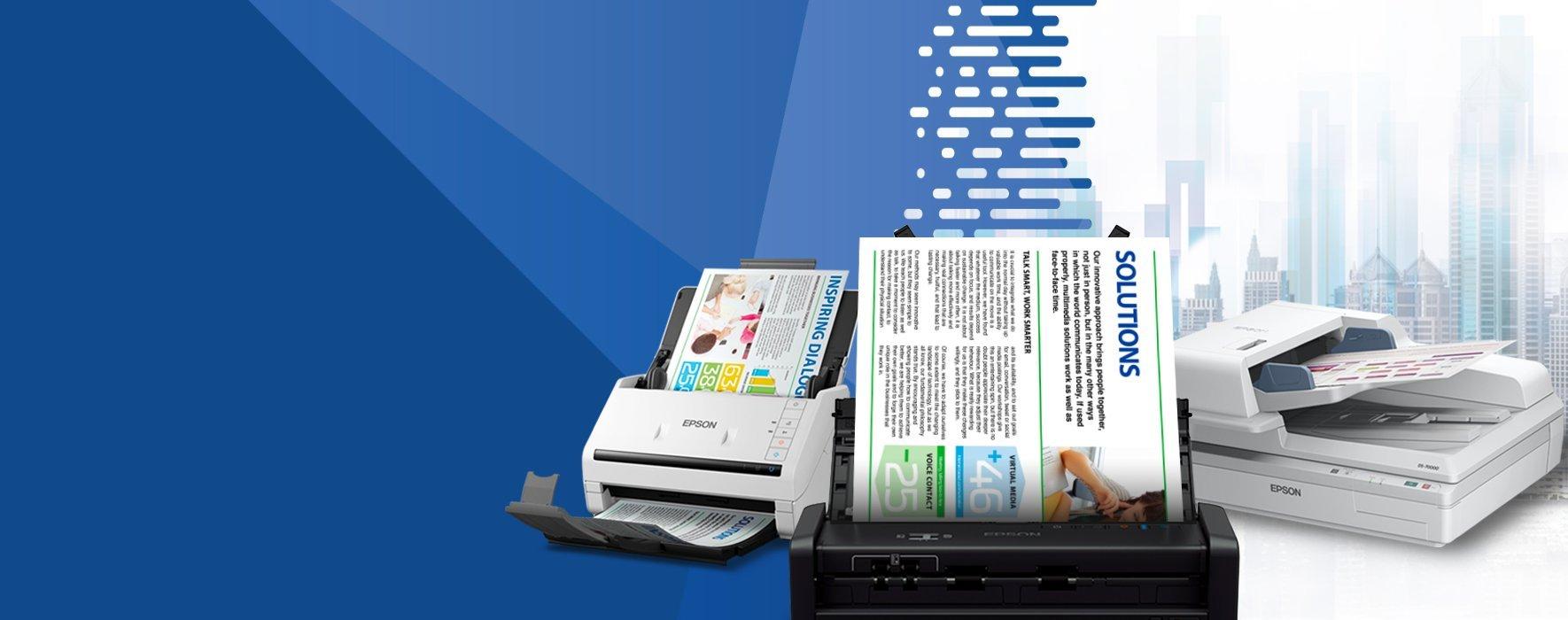 Pour les entreprises, Gamme de scanners professionnels Epson