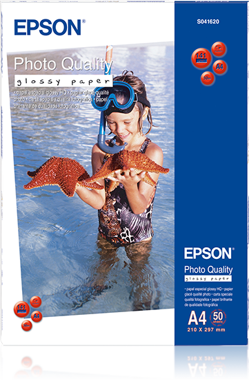 Photo Quality Glossy Paper, DIN A4, 141g/m2, 50 Sheets