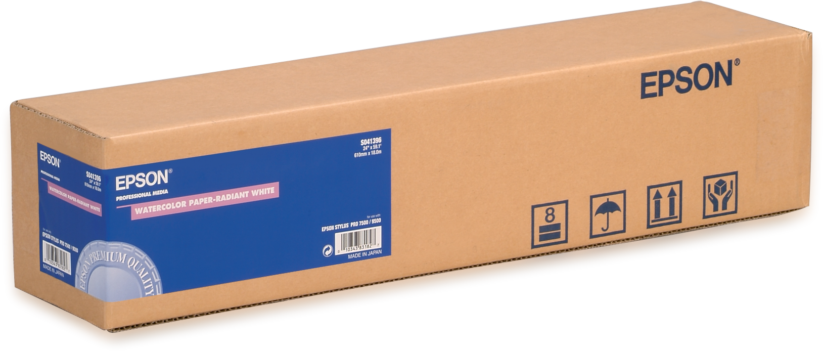 WaterColor Paper - Radiant White Roll, 24" x 18 m, 190g/m2