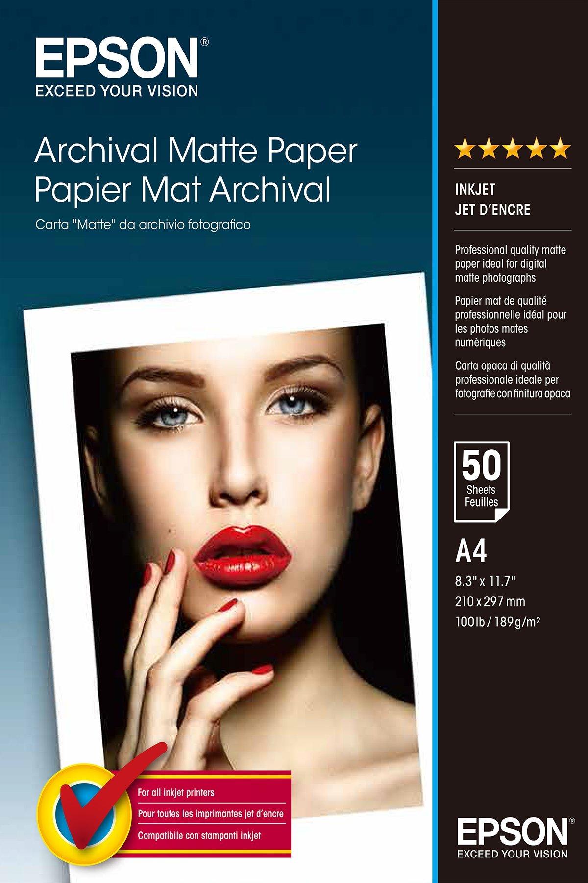 Archival Matte Paper - A4 - 50 Sheets, Paper and Media