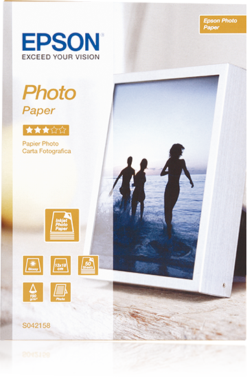 Photo Paper, 130 x 180 mm, 190g/m2, 50 Sheets, Paper and Media, Ink &  Paper, Products