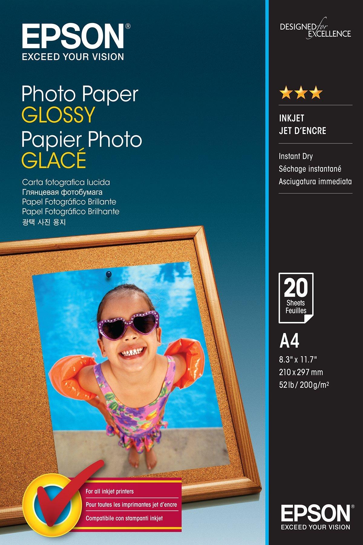 Papel A4 Glossy Fotográfico Pack 20 Hojas