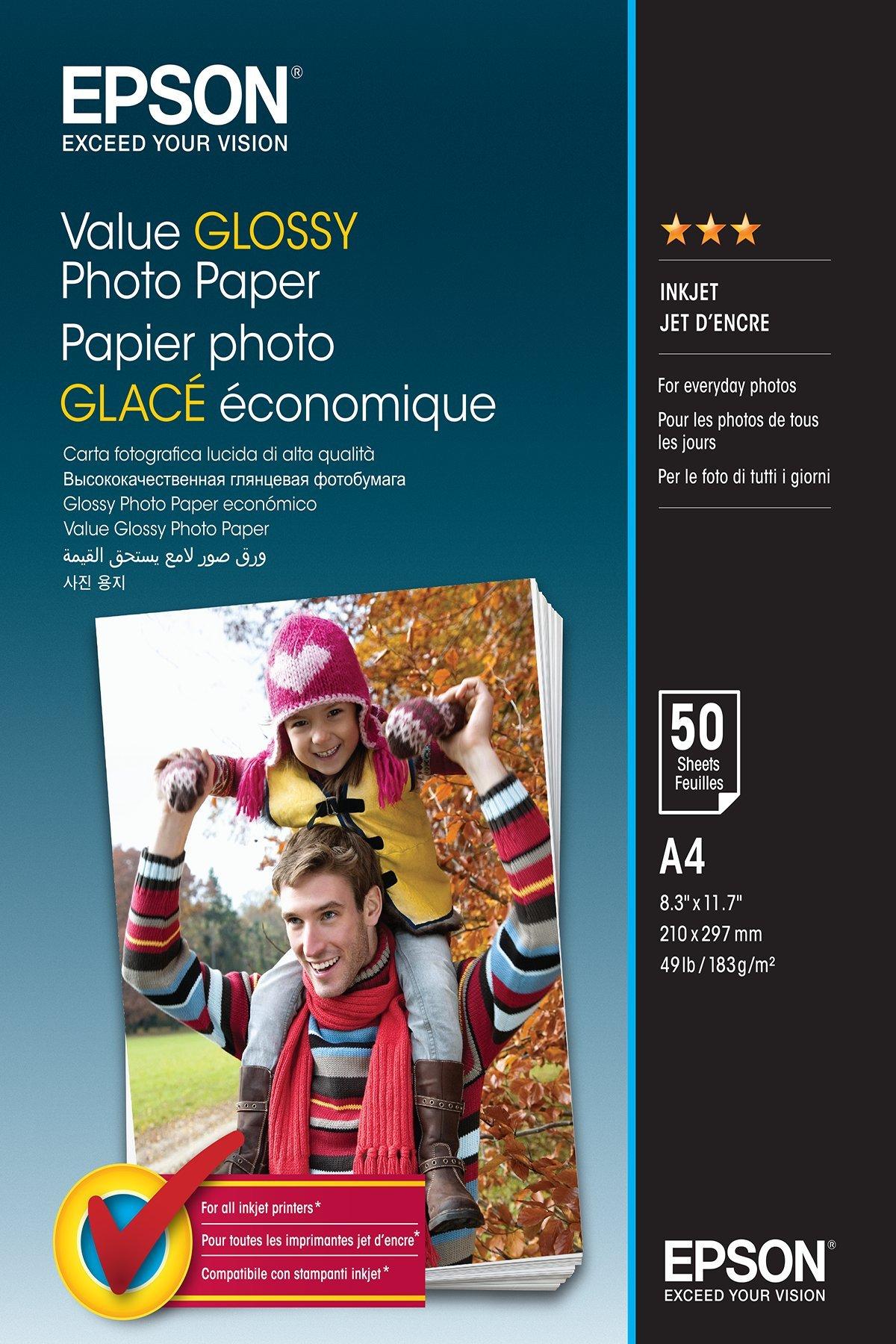 Value Glossy Photo Paper - A4 - 50 sheets, Paper and Media, Ink & Paper, Products