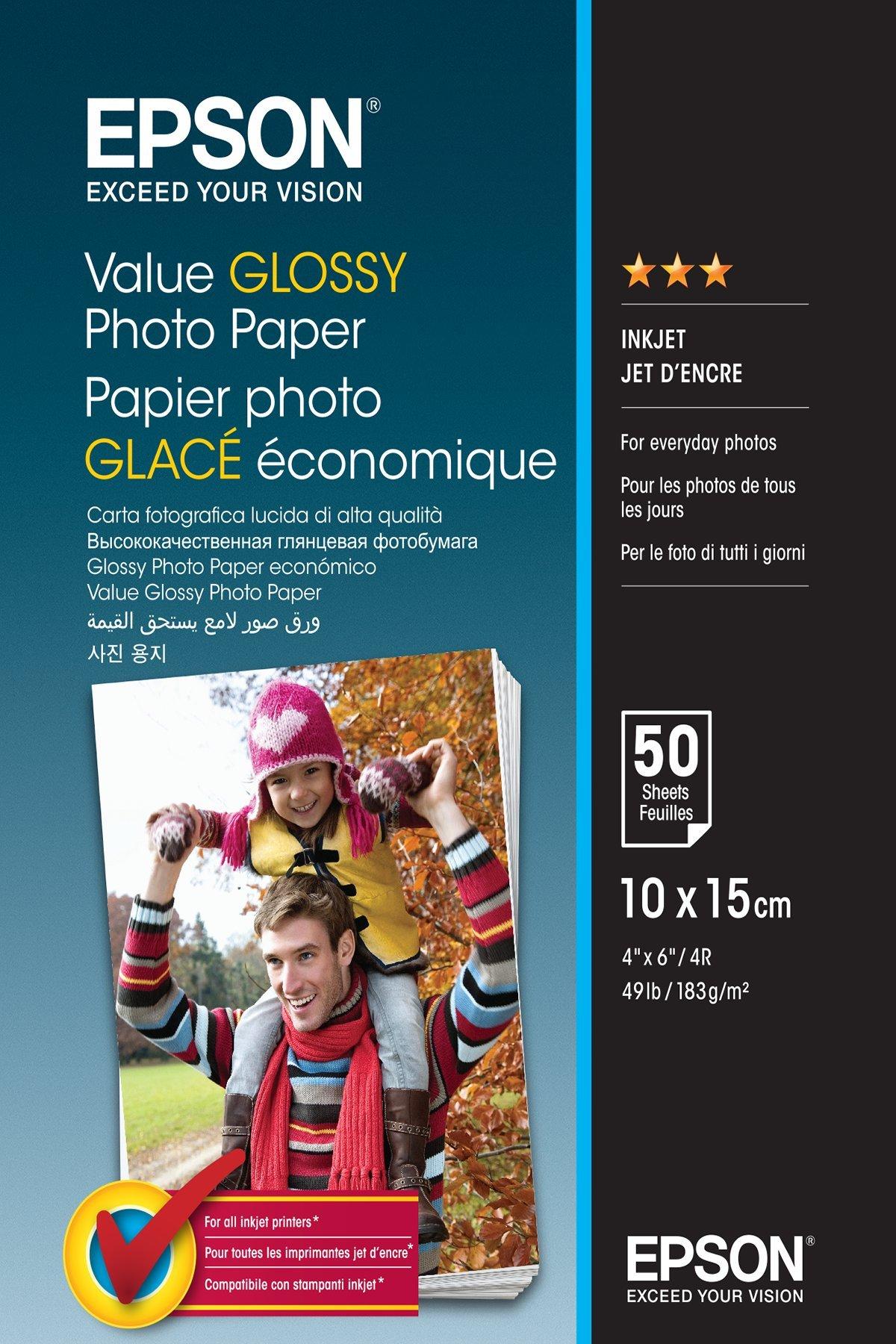 Value Glossy Photo Paper - 10x15cm - 100 Fogli, Carte e Supporti, Inchiostri & Carta, Prodotti