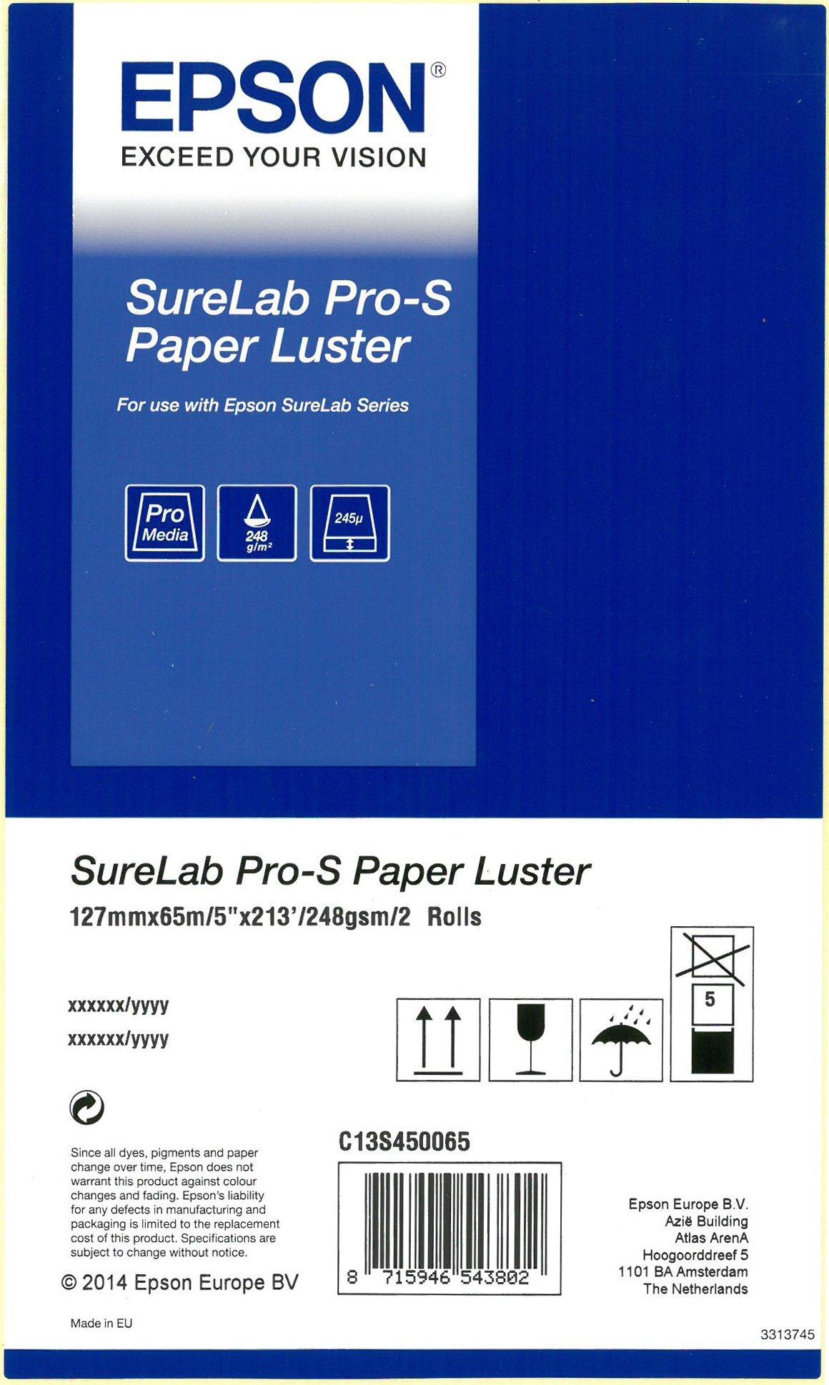 Kit imprimante EPSON SureLab D1000 + 1 licence Order Controller Light + 1  jeu d'encre + carton de papier 2 rouleaux de 152mm brillant SureLab Pro-S  254g