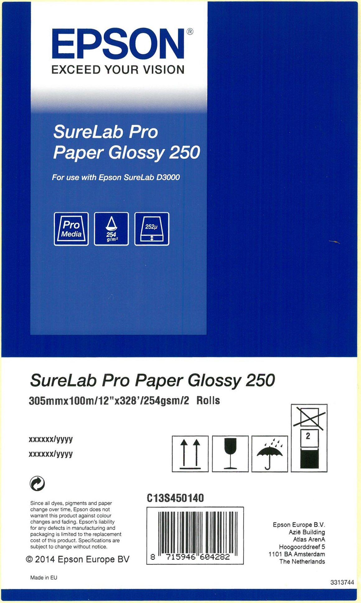 SureLab Pro Paper Glossy 250 BP 12" 2rolls