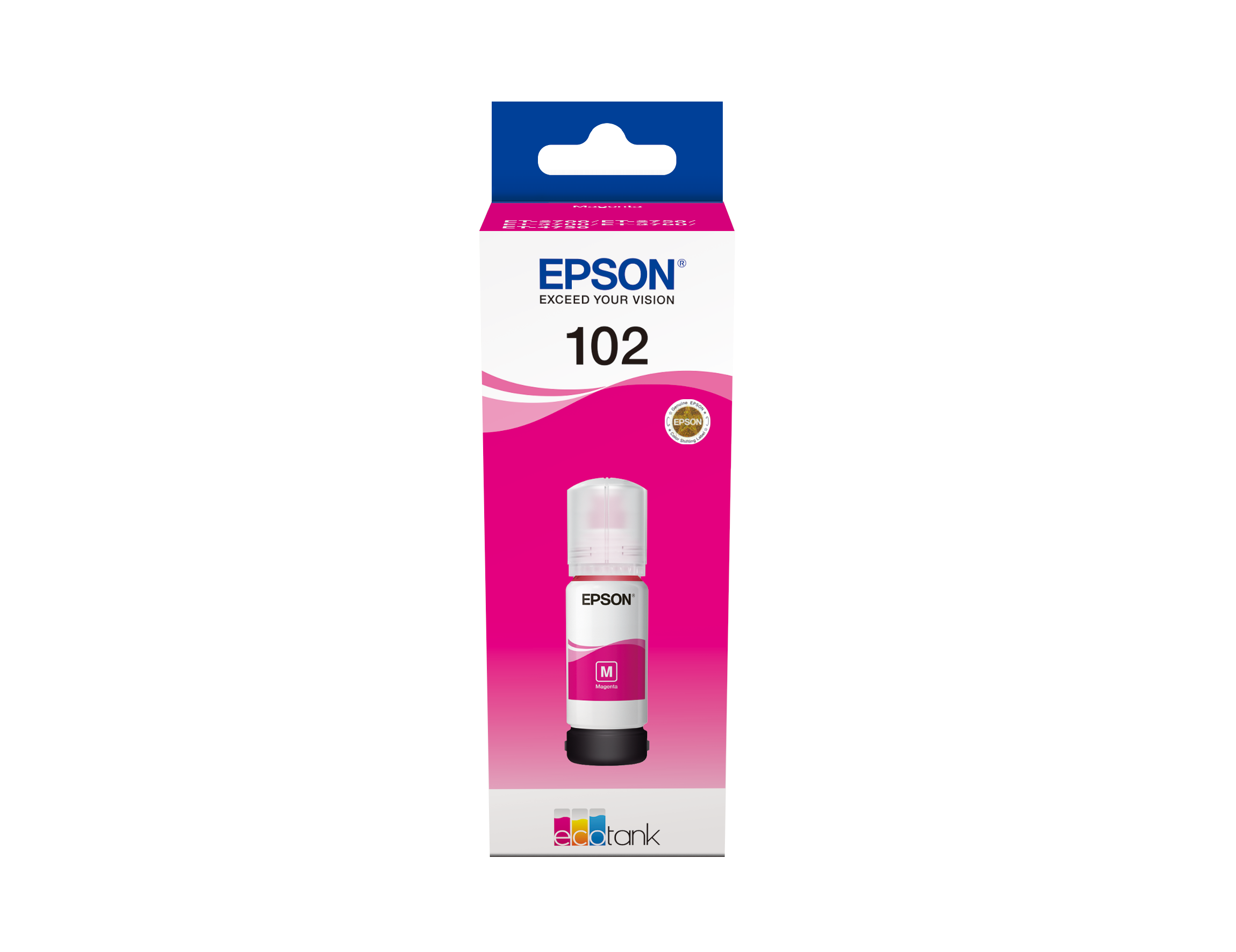 SHUOLEI 102 Encre Compatible avec Epson 102 Bouteille d'encre Multipack  pour ET-2700 ET-2750 ET-2751 ET-2756 ET-2850 ET-2851 ET-2856 ET-3700  ET-3750 ET-4750 ET-4850 ET-4856 ET-15000 (4-Pack,BK C M Y) : :  Informatique