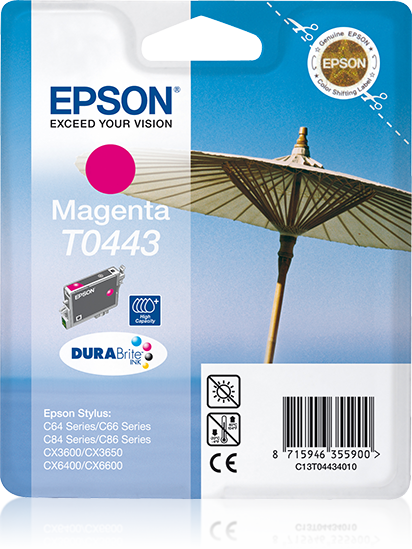 Singlepack Magenta T0443 DURABrite Ink High Capacity