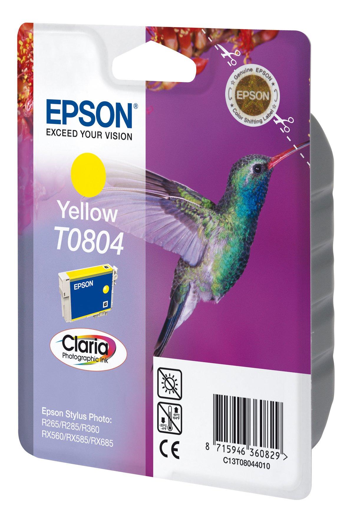 Singlepack Yellow T0804 Claria Photographic Ink Ink Consumables Ink And Paper Products 0203