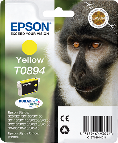 Singlepack Yellow T0894 DURABrite Ultra Ink