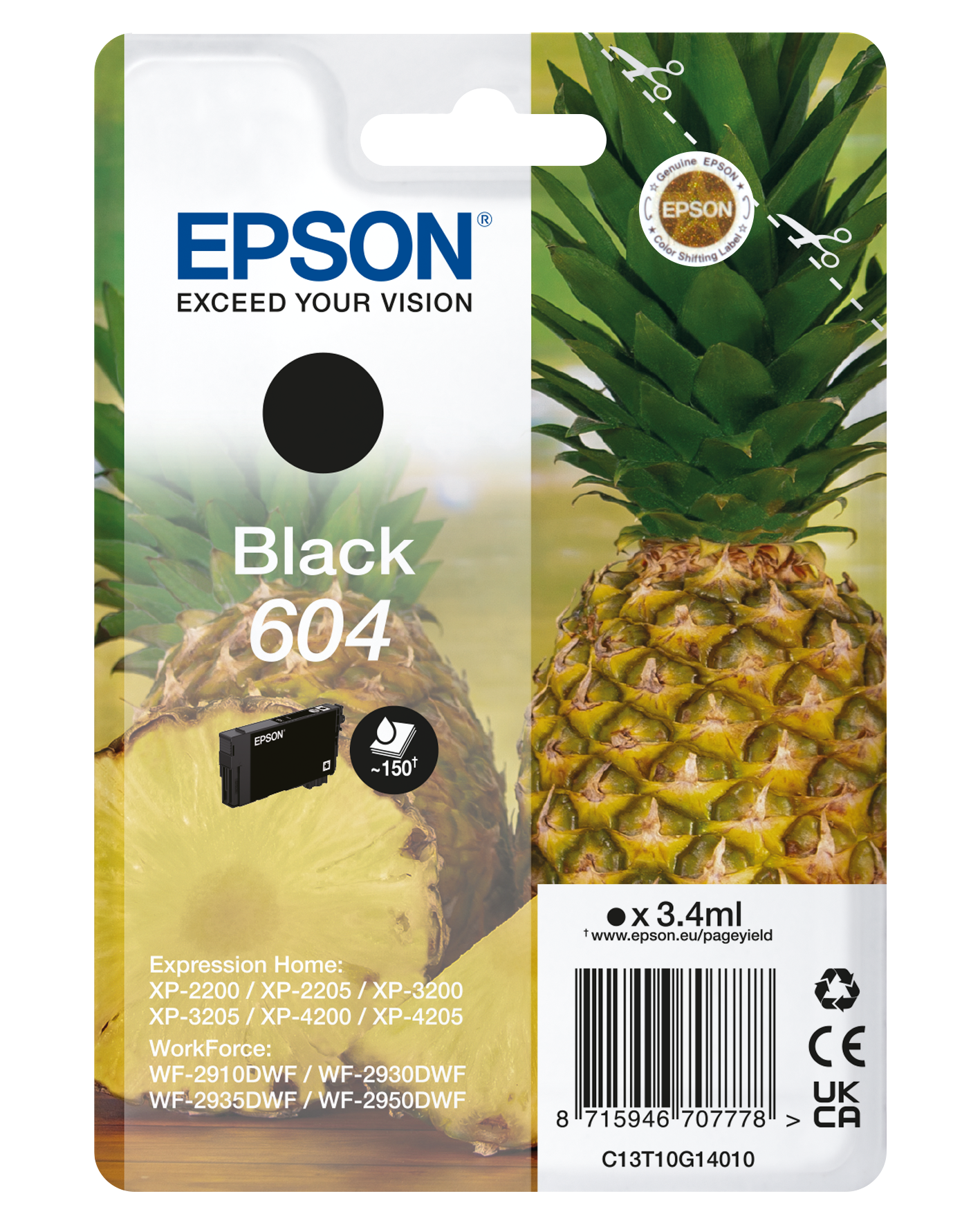 604 Pineapple Singlepack Black Ink