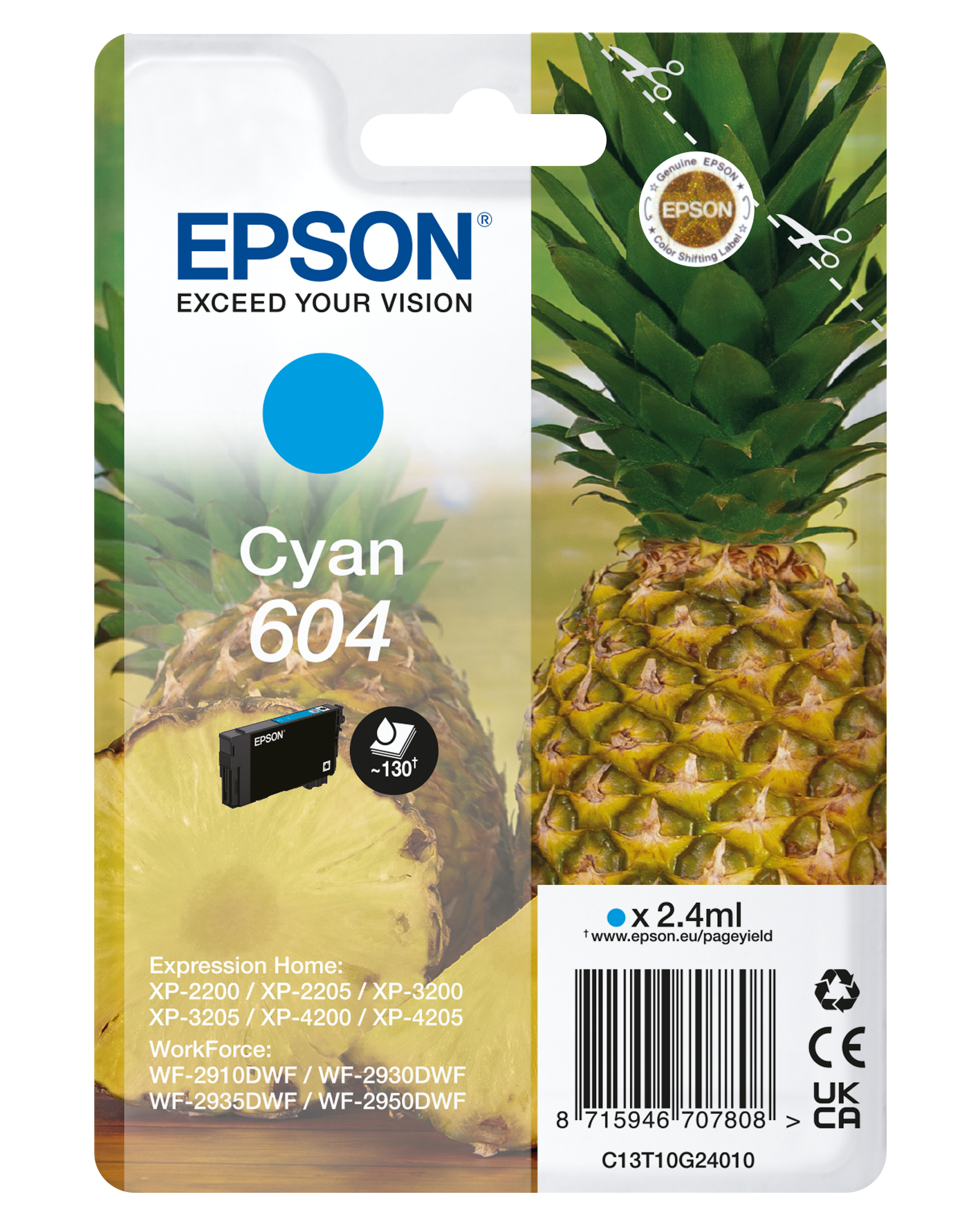 Singlepack Cyan 604 Ink | Consumabile Imprimante | Cerneală