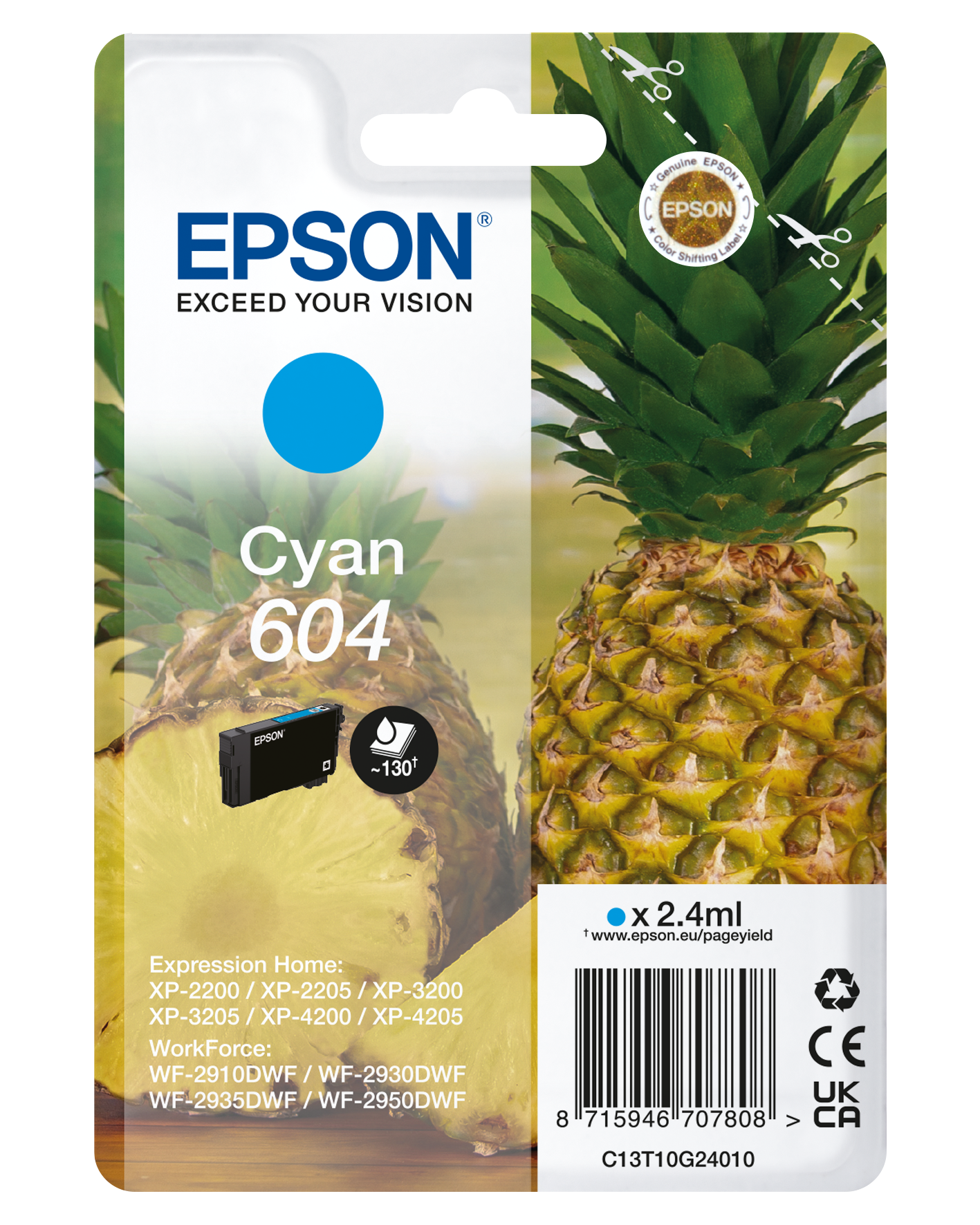 onderdak details wrijving 604 Ananas afzonderlijke cyaan inkt | Inkten | Inkt & papier | Producten |  Epson Nederland