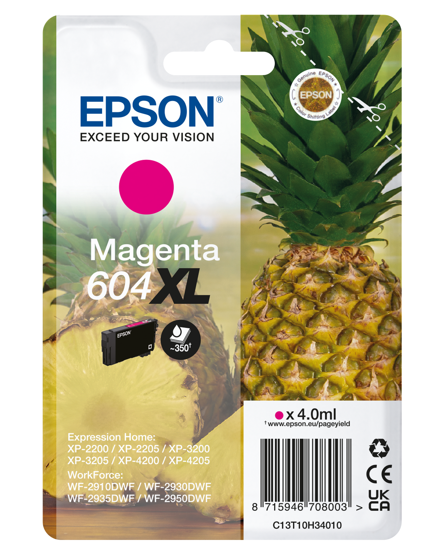 EPSON 604 Ananas Pack 4 cartouches d'encre Easymail à prix bas