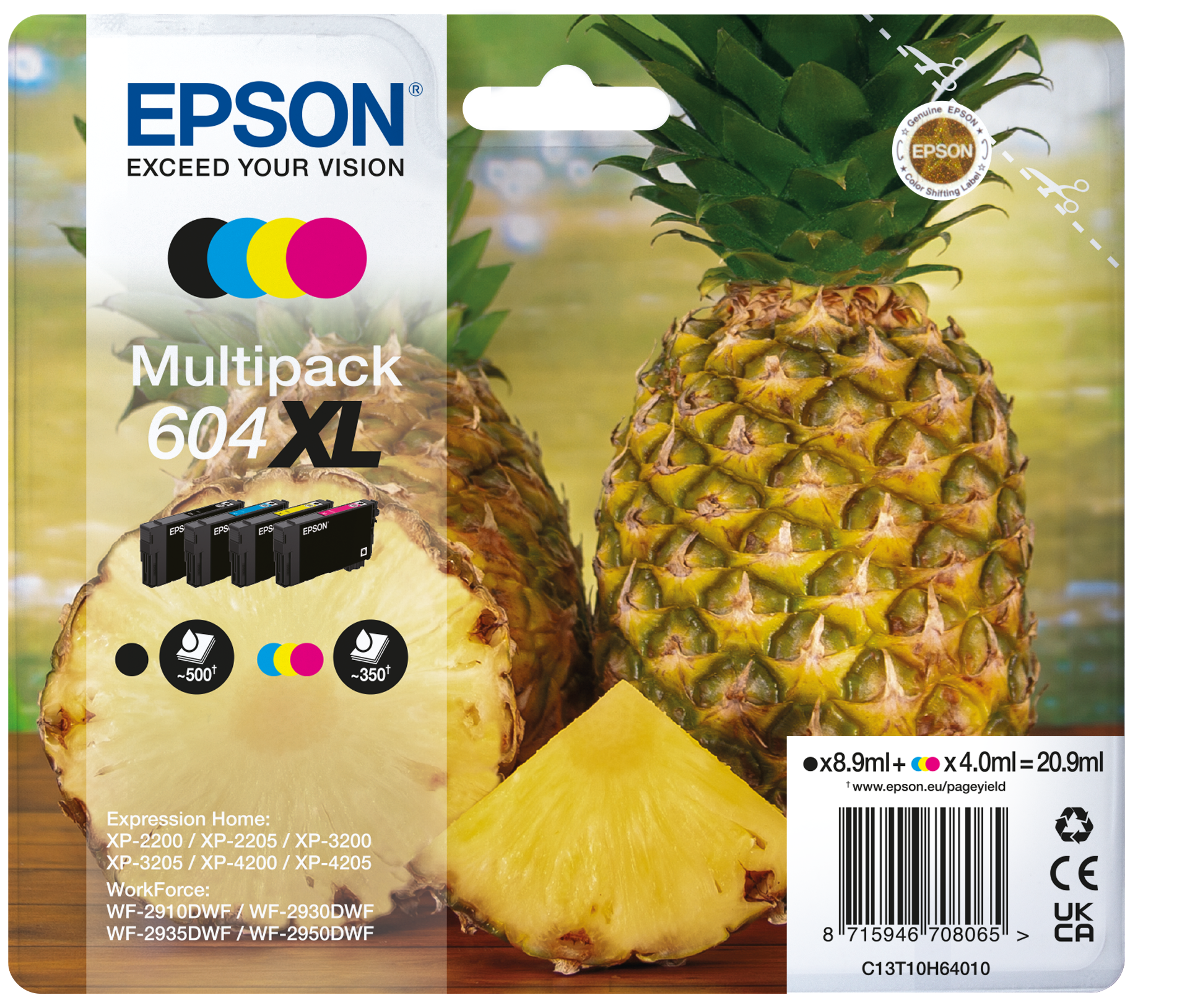 Encre multipack 4 couleurs Ananas 604XL, Consommables encre, Encre &  papier, Produits