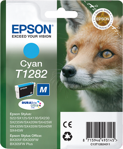 Singlepack Cyan T1282 DURABrite Ultra Ink