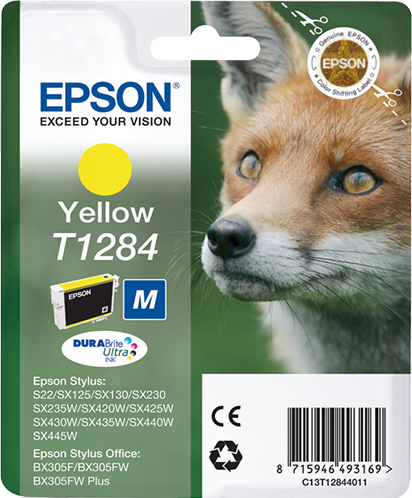 Singlepack Yellow T1284 DURABrite Ultra Ink