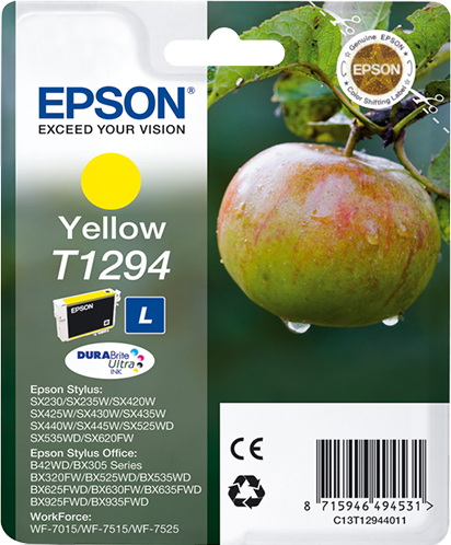 Singlepack Yellow T1294 DURABrite Ultra Ink