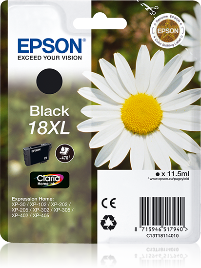 Singlepack Black 18XL Claria Home Ink