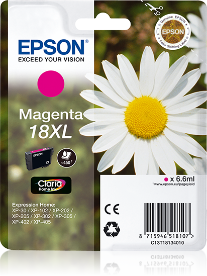 Singlepack Magenta 18XL Claria Home Ink