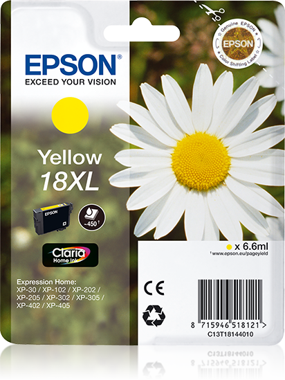 Singlepack Yellow 18XL Claria Home Ink