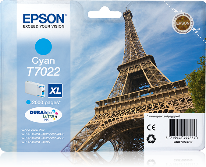 Ink Cartridge XL Cyan 2k