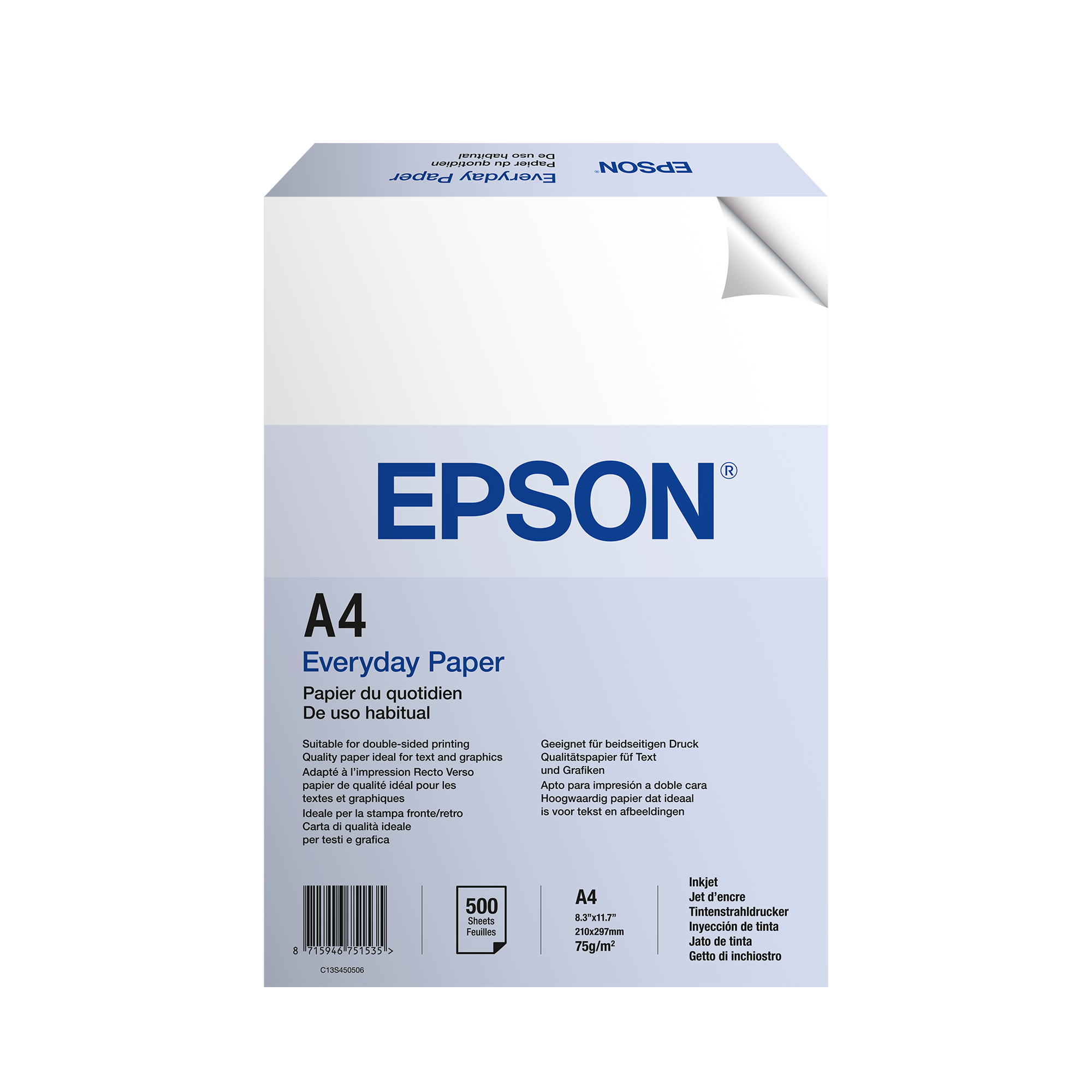 A4 Everyday Paper 75 g/m², 500 lehte