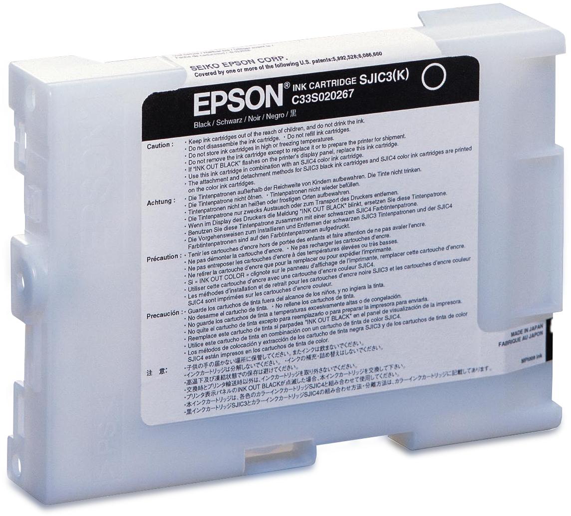 Epson SJIC3(K) Ink cartridge for TMJ2100 (Black) Ink Consumables