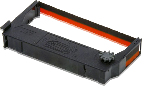 Epson ERC23BR: Ribbon Cartridge TM-267/II, M-252/262/267, black/red