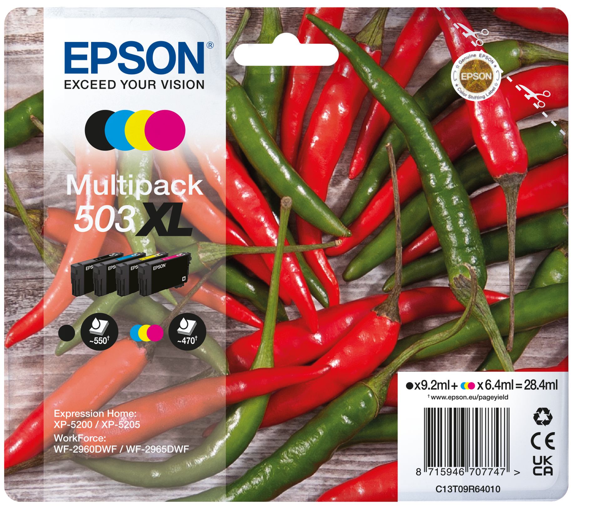 Compatible Ink Cartridge Epson T09R1 / 503 XL Black ~ 800 Pages