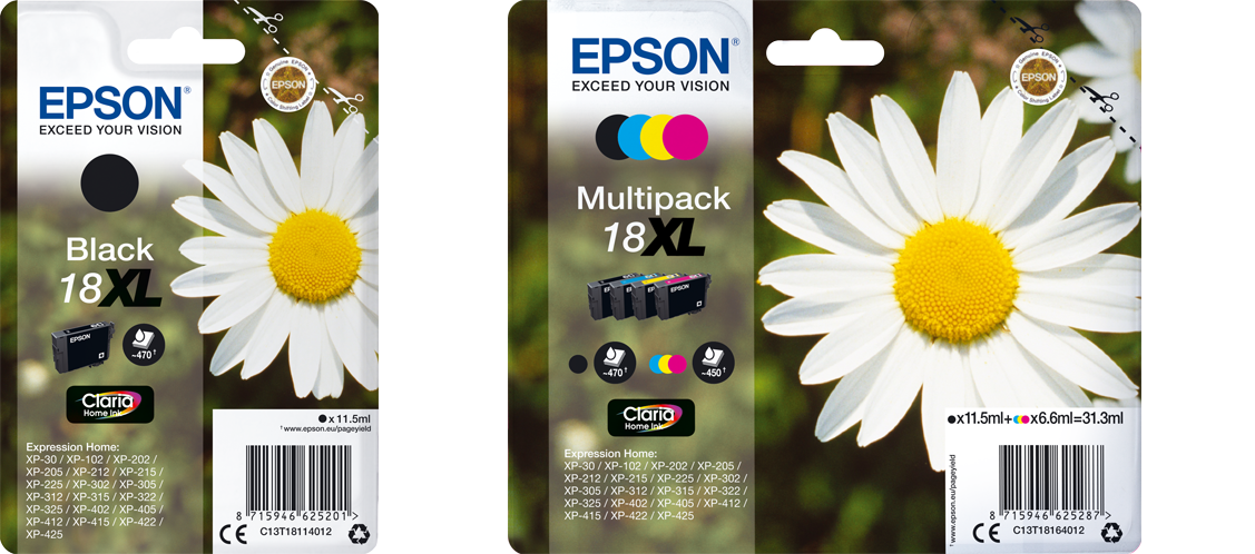 18XL Claria Home Ink Series (Margherita Inks)