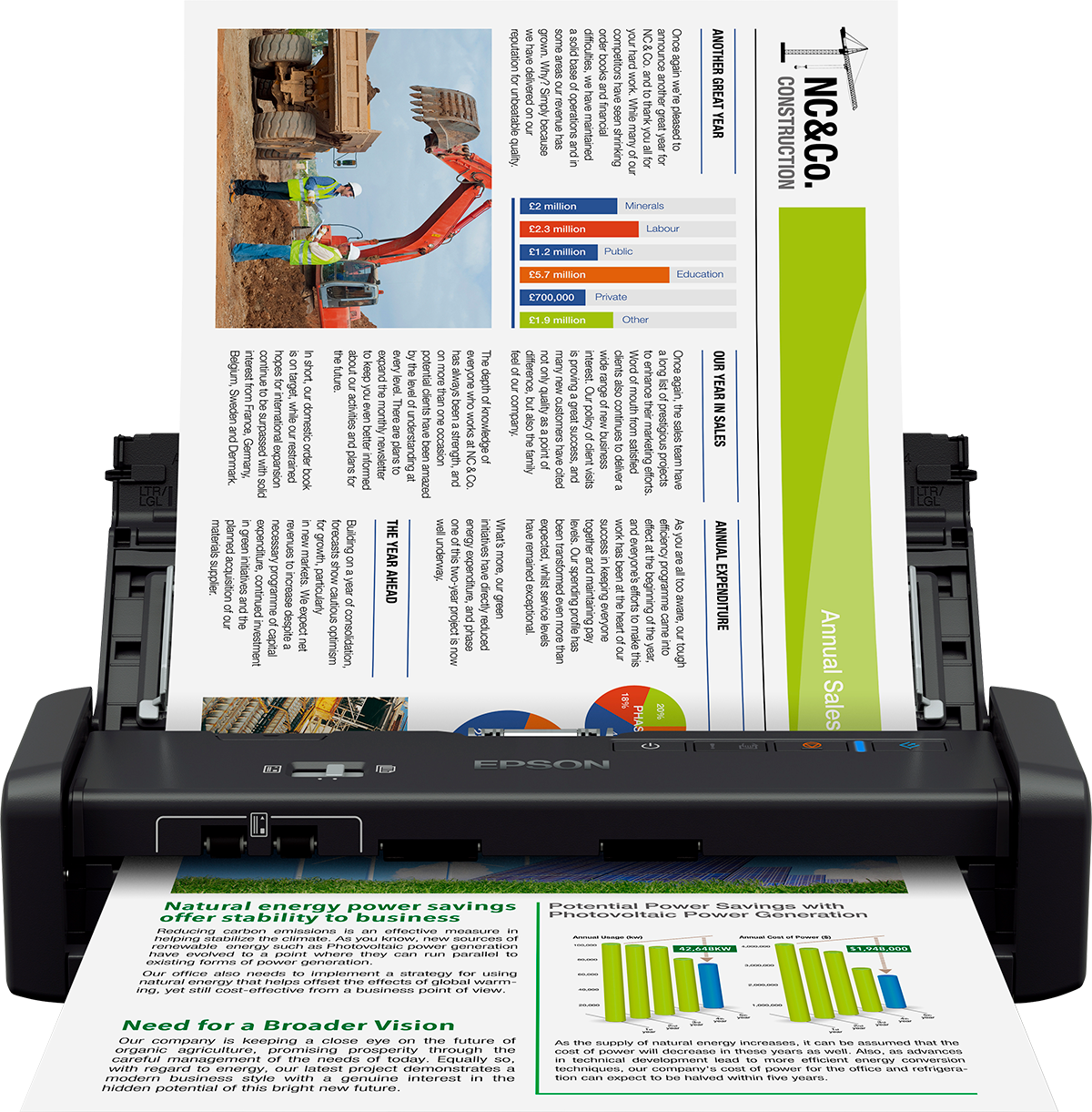 WorkForce DS-360W Business Scanner Scanners Products Epson Republic  of Ireland