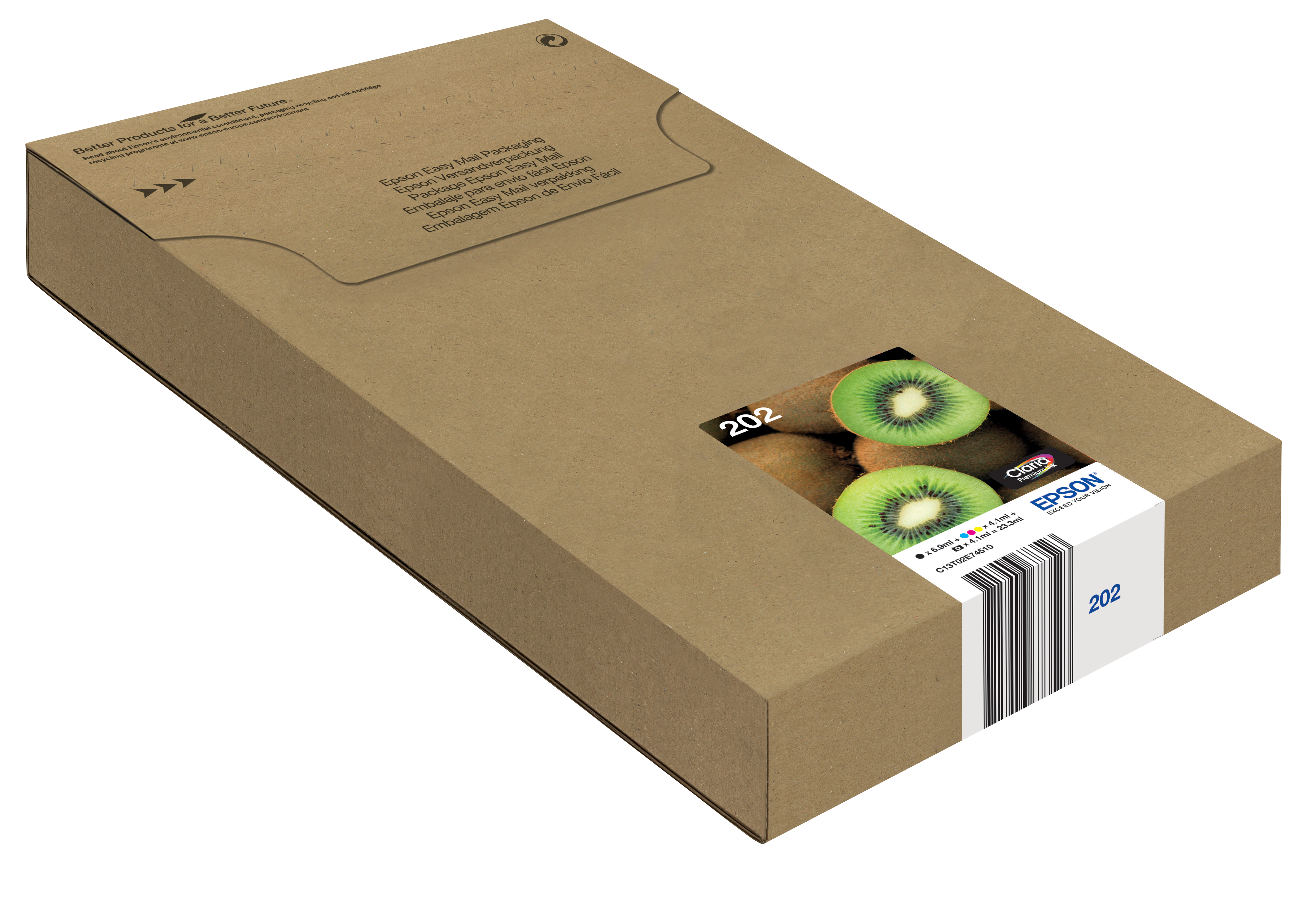 202 Kiwi Claria Premium Multipack 5 colours EasyMail Ink