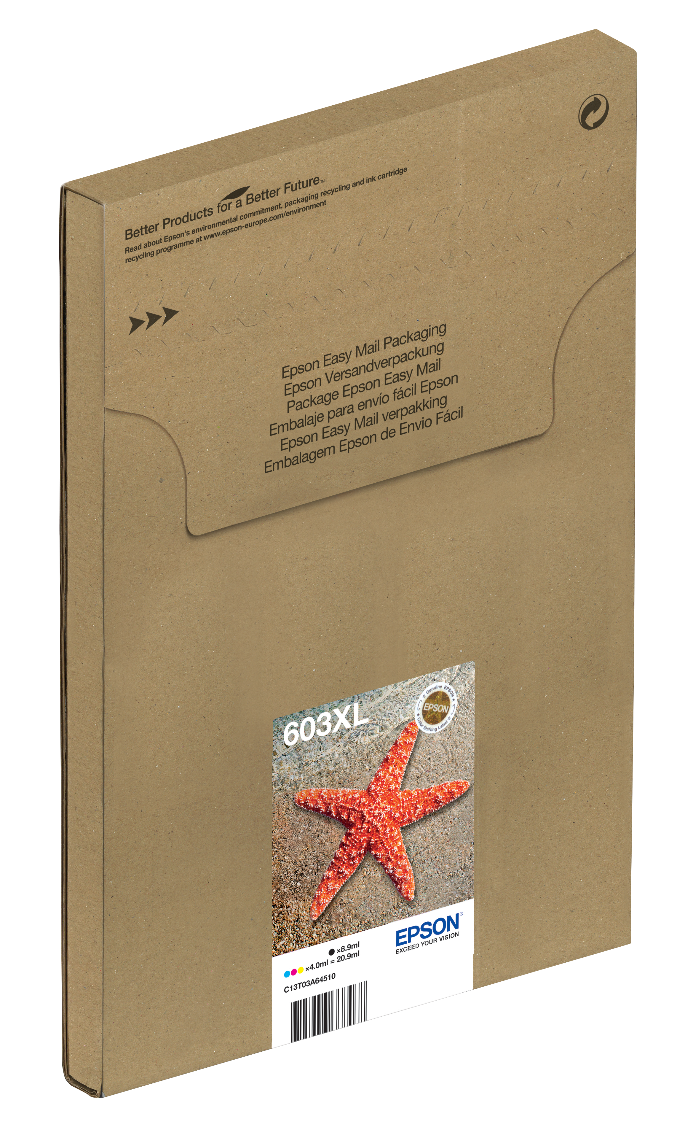 603XL Starfish Multipack 4-colours EasyMail Ink