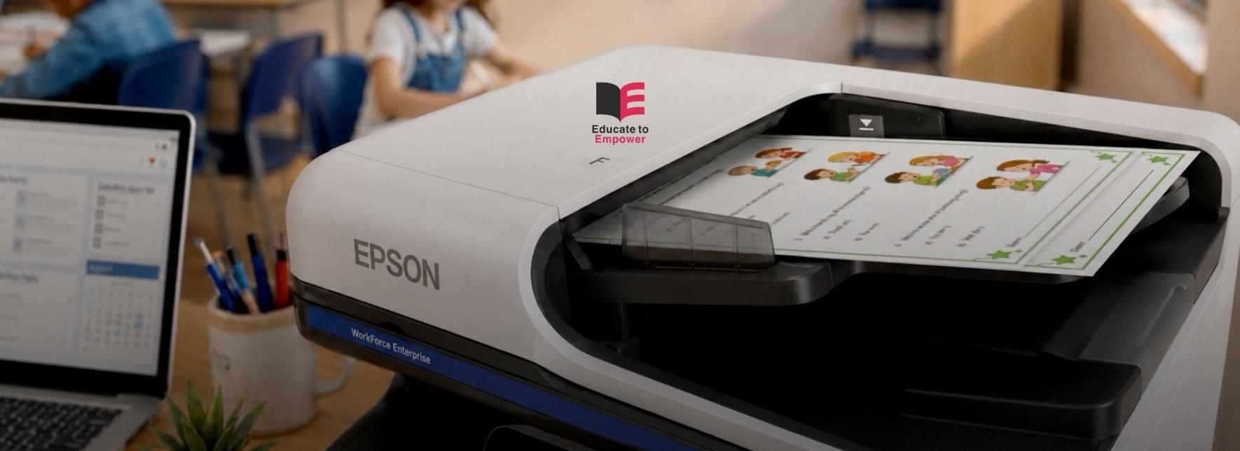 Desktop printer and laptop