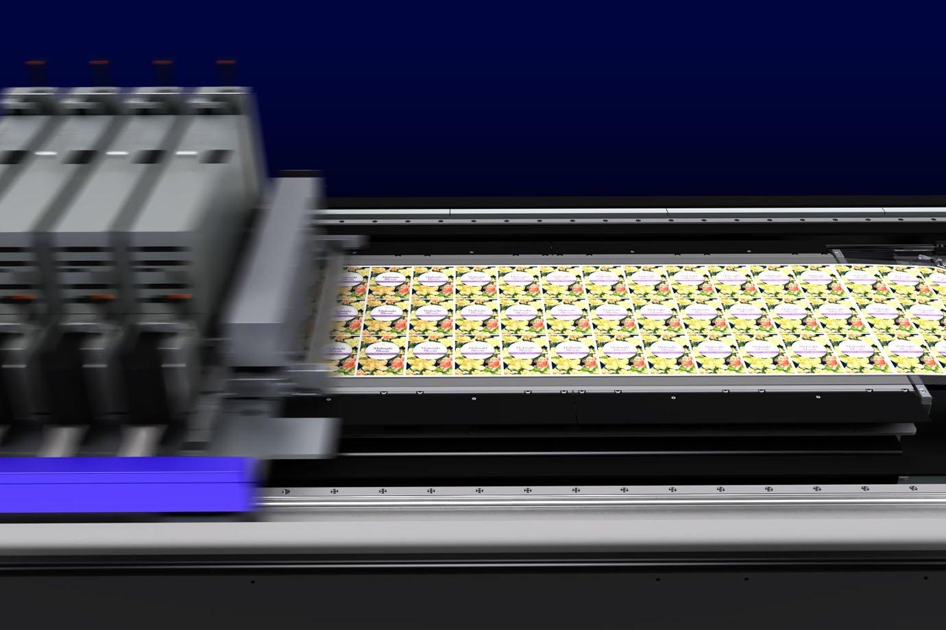 The printing process on a SurePress printer